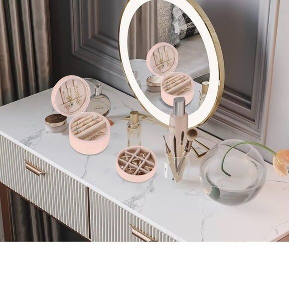 NWT Celosia Travel Jewelry Organizer, with detachable portable  travel case pink - Picture 6 of 12